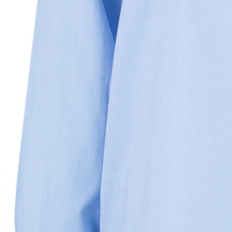 Pre Owned Valentino Light Blue Cotton Shirt M