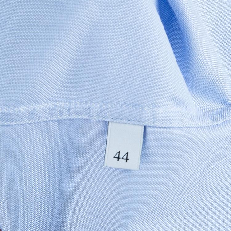Pre Owned Valentino Light Blue Cotton Shirt M