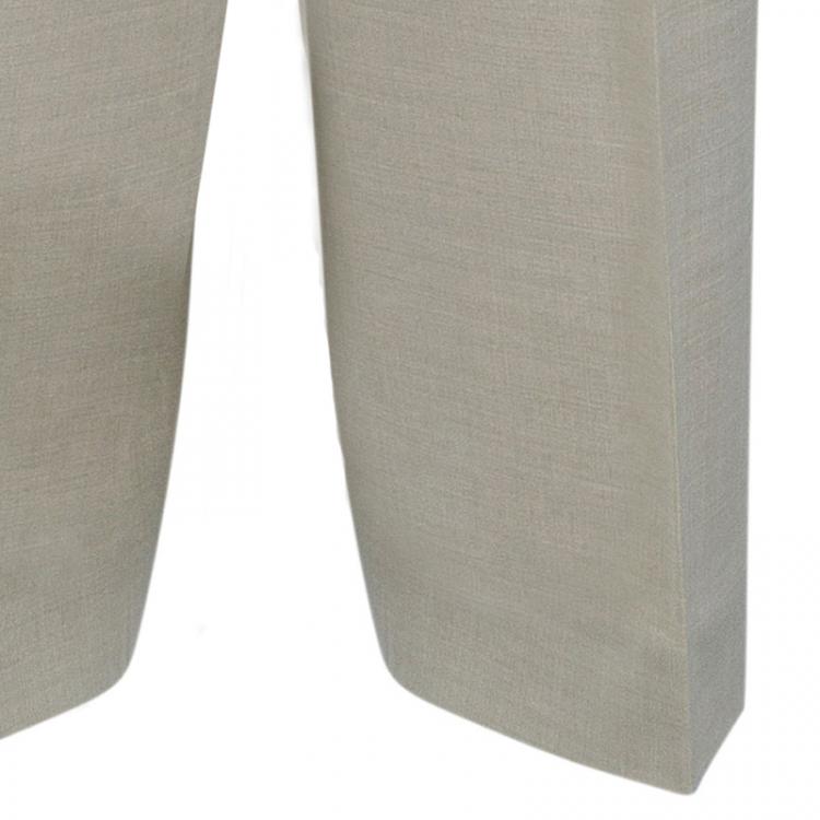Pre Owned Valentino Beige Tailored Trousers M