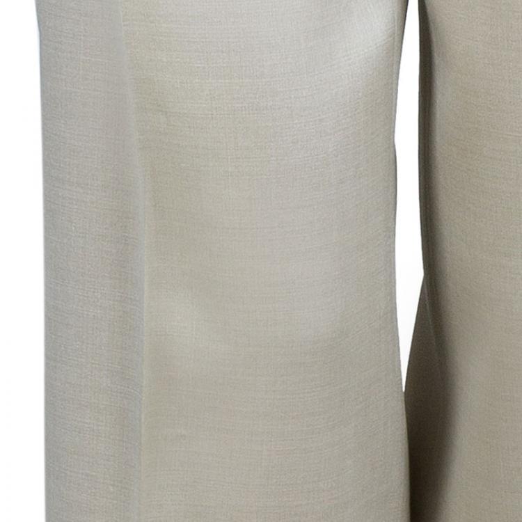 Pre Owned Valentino Beige Tailored Trousers M
