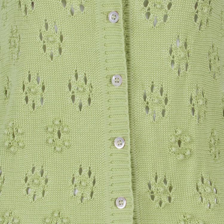 Pre Owned Valentino Green Knit Cardigan S