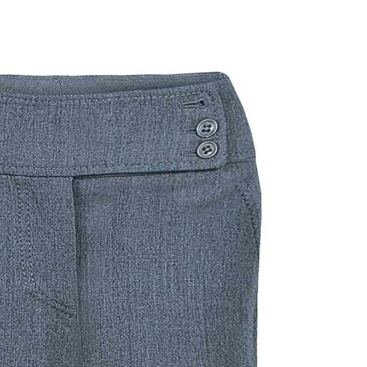 Pre Owned Valentino Grey Wide Leg Tailored Pants M