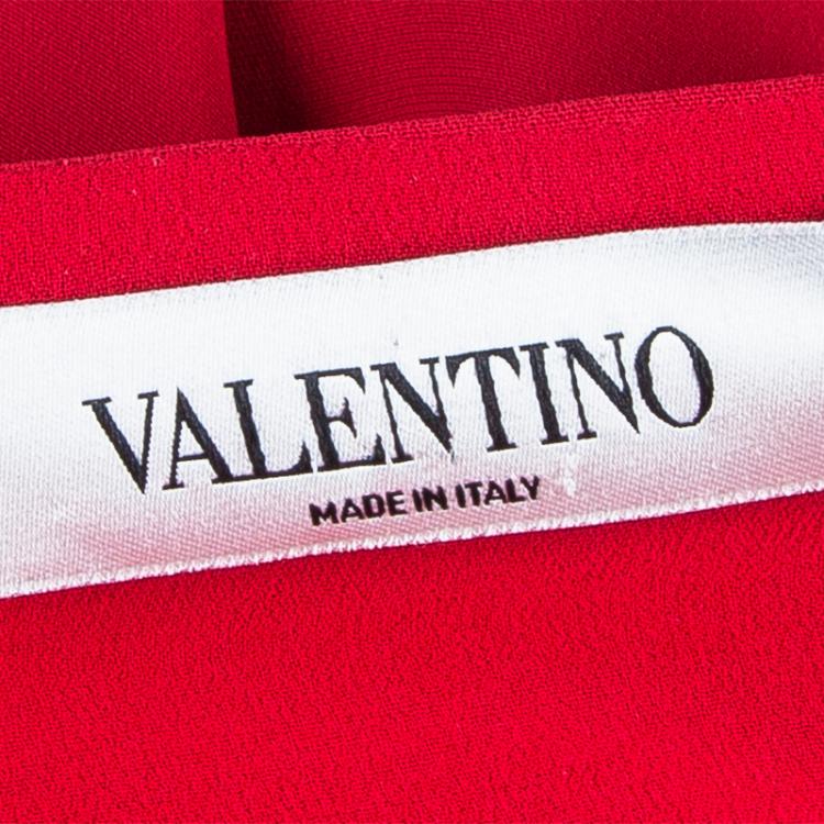 Pre Owned Valentino Red Cocoon Top M