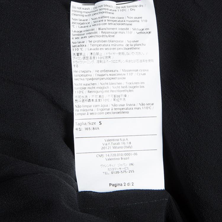 Pre Owned Valentino Navy Blue Fleece Wool Crystal Embellished Jacket S