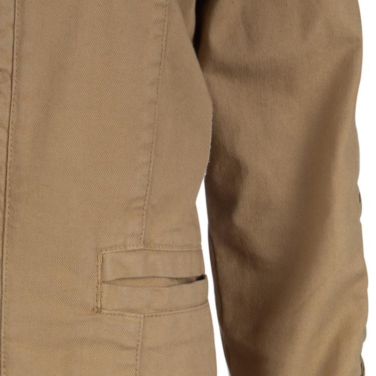 مملوكة مسبقًا Valentino Dark Beige Criss-Cross Eyelet Detail Jacket M