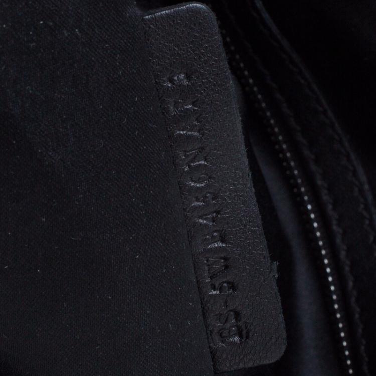 Pre Owned Valentino Black Nappa Leather Folie Bow Hobo