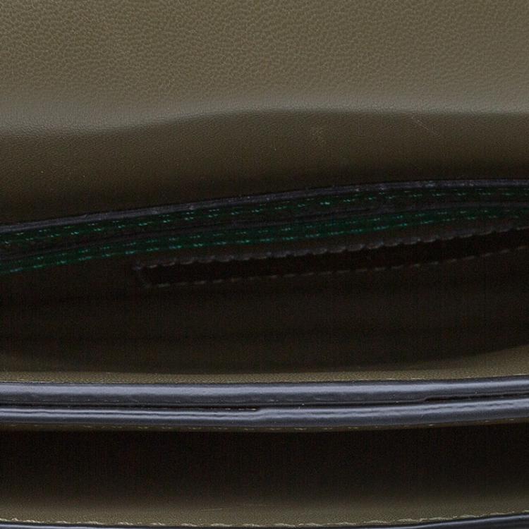 Pre Owned Valentino Multicolor Leather Camouflage Rockstud Wristlet Clutch