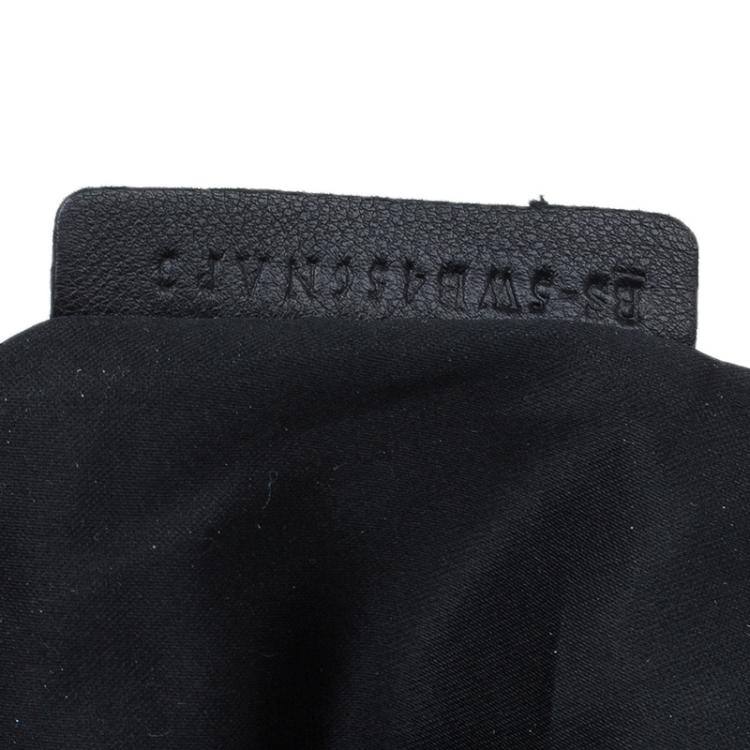 Pre Owned Valentino Black Nappa Leather Folie Bow Hobo