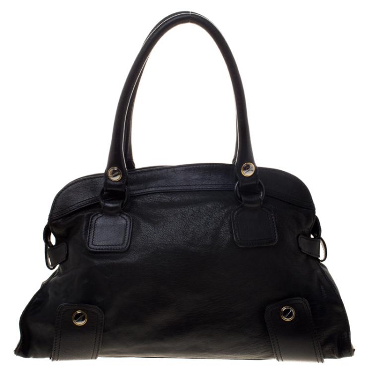 Pre Owned Valentino Black Leather Satchel