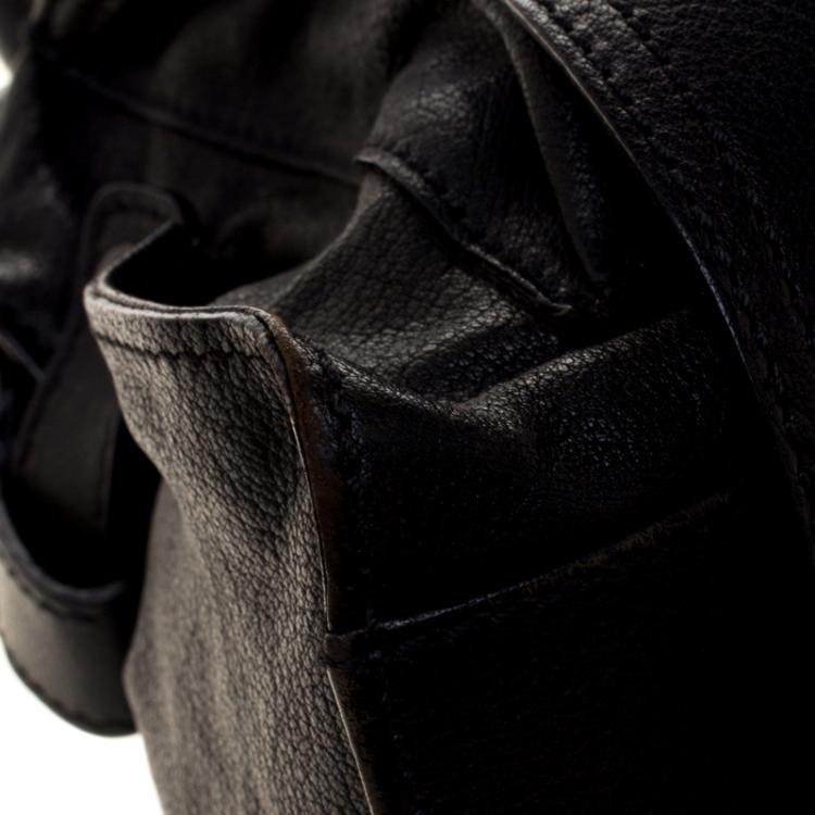 Pre Owned Valentino Black Leather Satchel