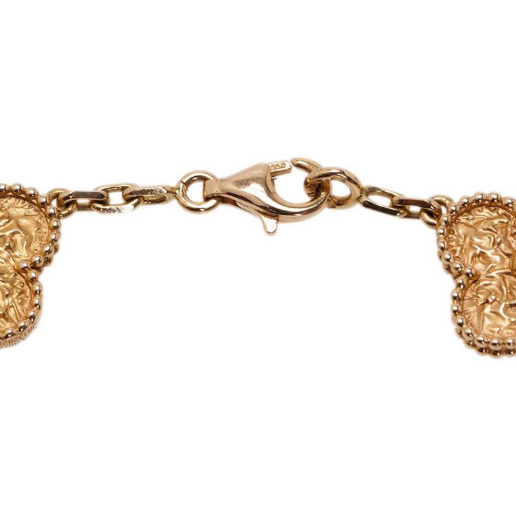 Pre Owned Van Cleef & Arpels Vintage Alhambra Rose Gold Bracelet