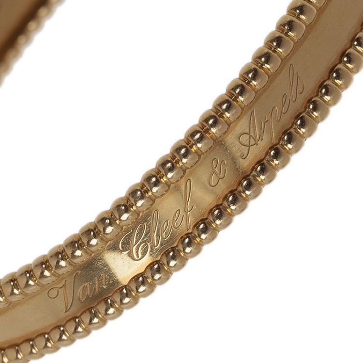Pre Owned Van Cleef & Arpels Perlée Signature Yellow Gold Bracelet