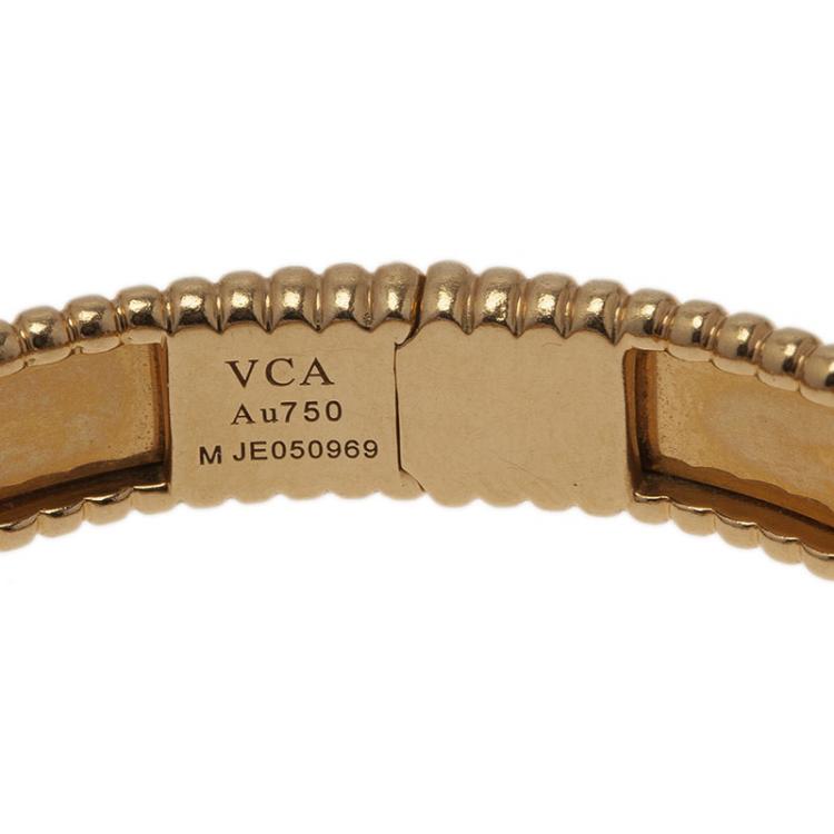 Pre Owned Van Cleef & Arpels Perlée Signature Yellow Gold Bracelet