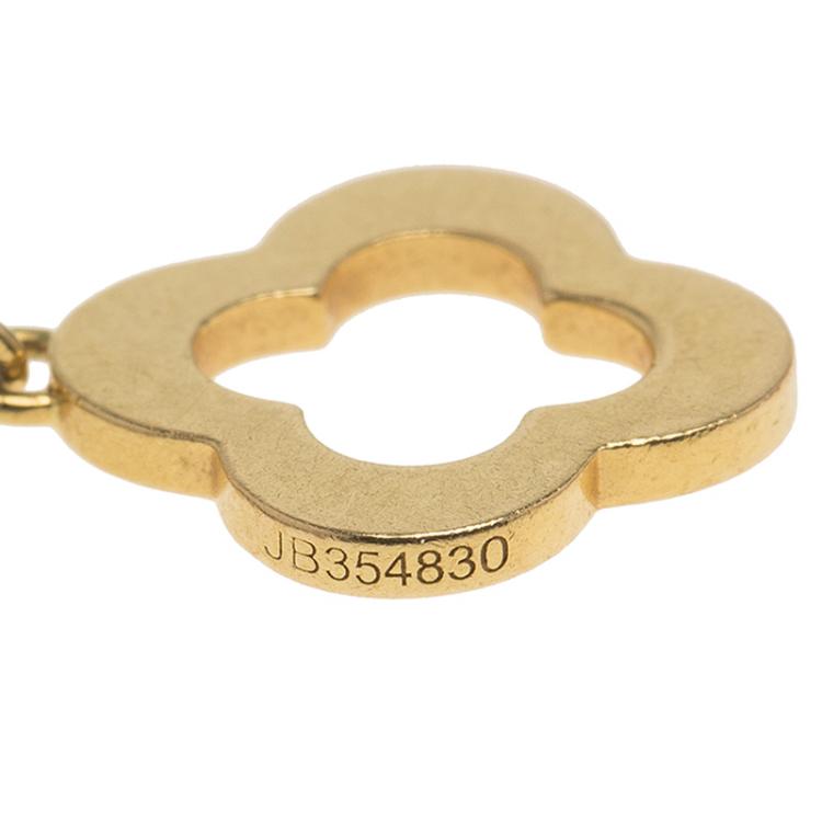 Pre Owned Van Cleef & Arpels Byzantine Alhambra 3-Motifs Yellow Gold Bracelet 