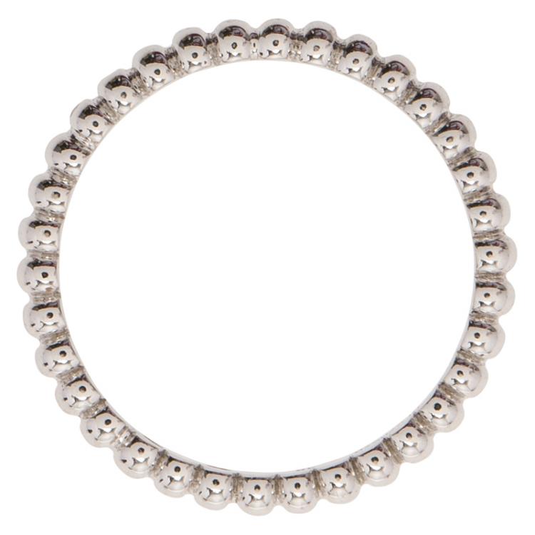 Pre Owned Van Cleef & Arpels Perlee Pearls of Gold White Gold Ring Size 48