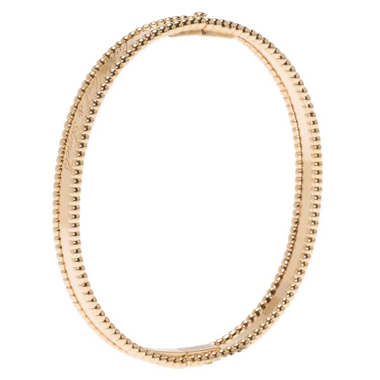 Pre Owned Van Cleef & Arpels Perlée Signature Rose Gold Bracelet