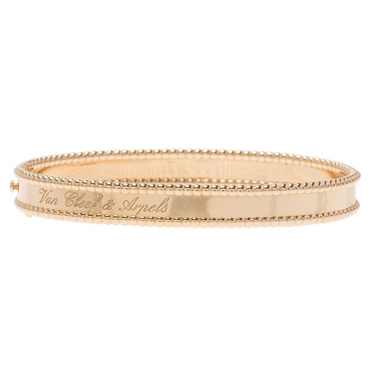Pre Owned Van Cleef & Arpels Perlée Signature Rose Gold Bracelet