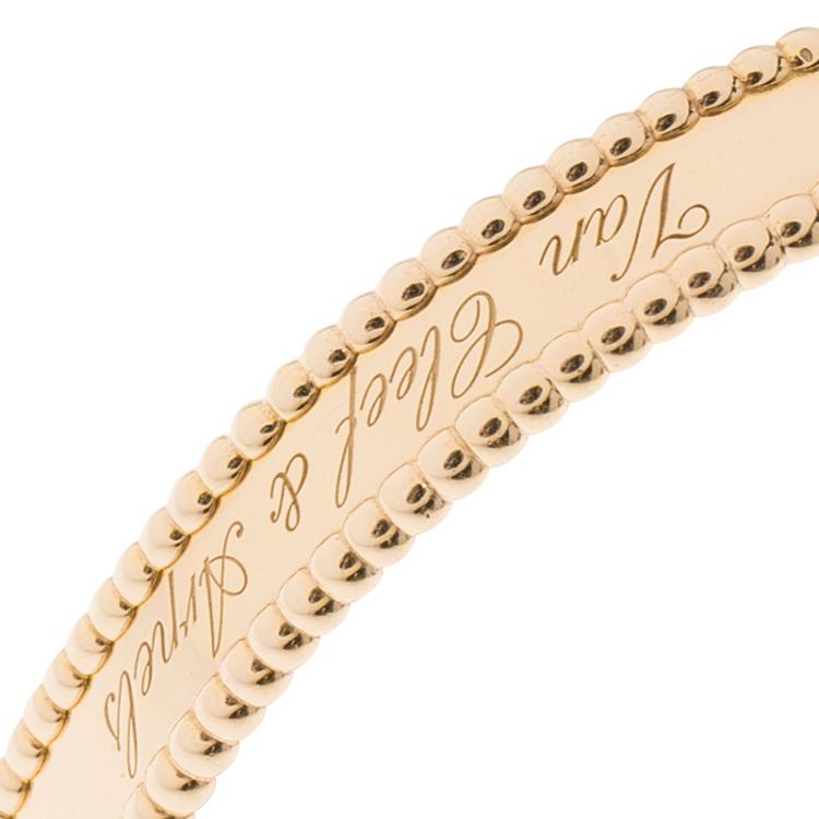 Pre Owned Van Cleef & Arpels Perlée Signature Rose Gold Bracelet