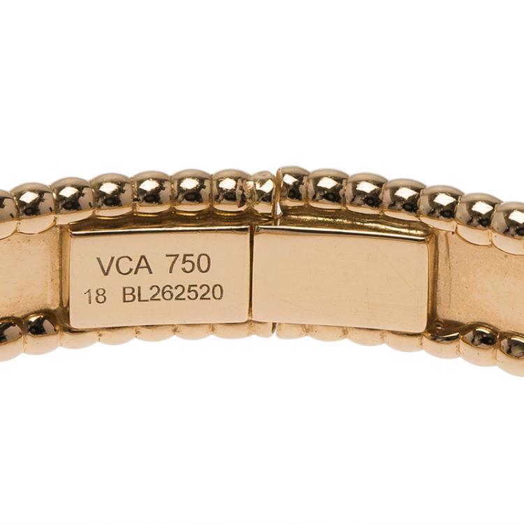 Pre Owned Van Cleef & Arpels Perlée Signature Rose Gold Bracelet