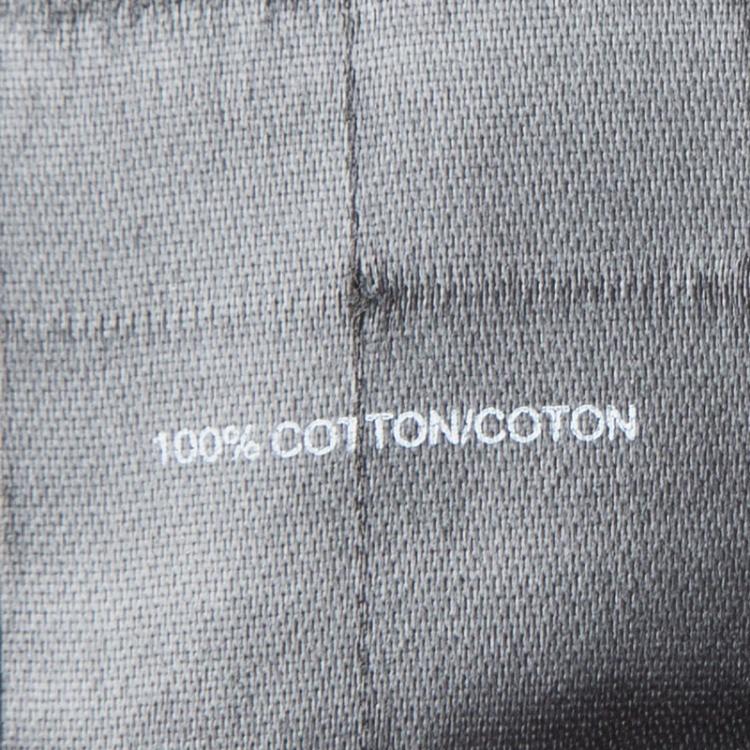 Pre Owned Vera Wang White Cotton Quilling Embroidery Detail Oversized Blouse XS