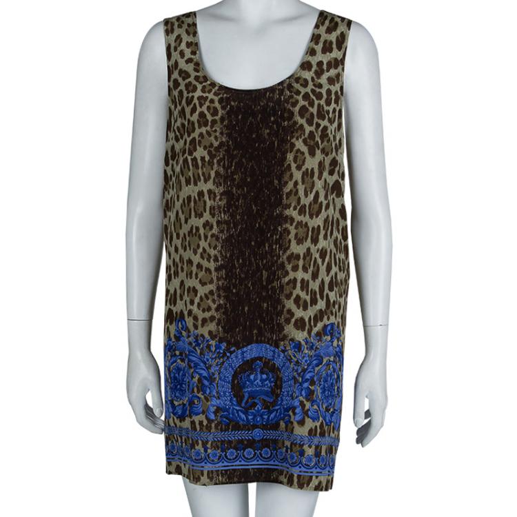 Versace animal hot sale print dress