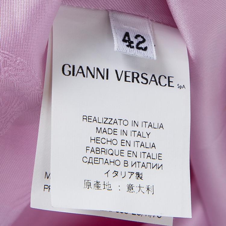 Pre Owned Versace Multicolor Floral Printed Cotton Sleeveless V-Neck Dress M
