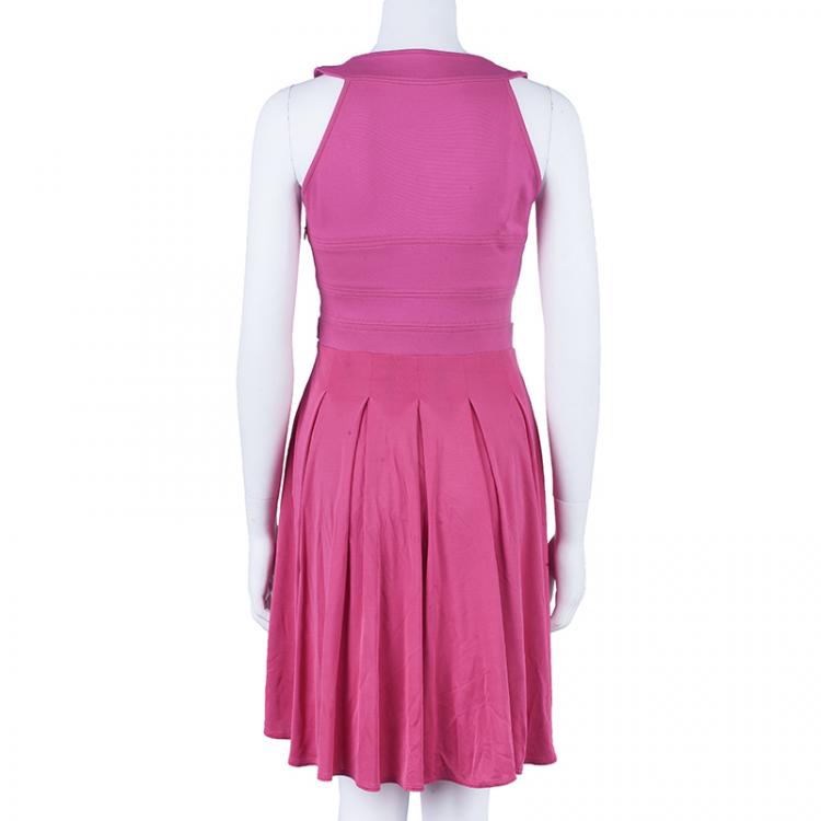 Pre Owned Versace Fuschia Flare Dress M