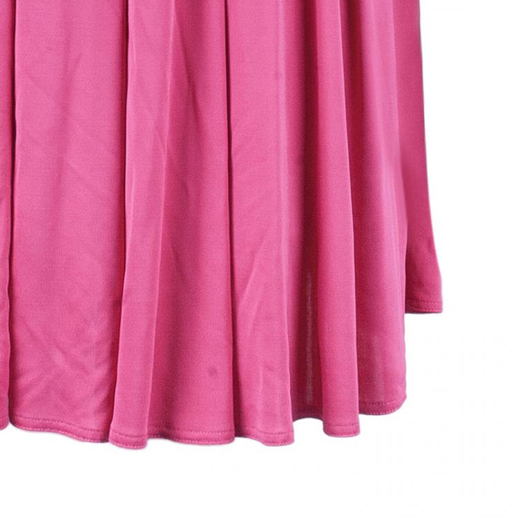 Pre Owned Versace Fuschia Flare Dress M