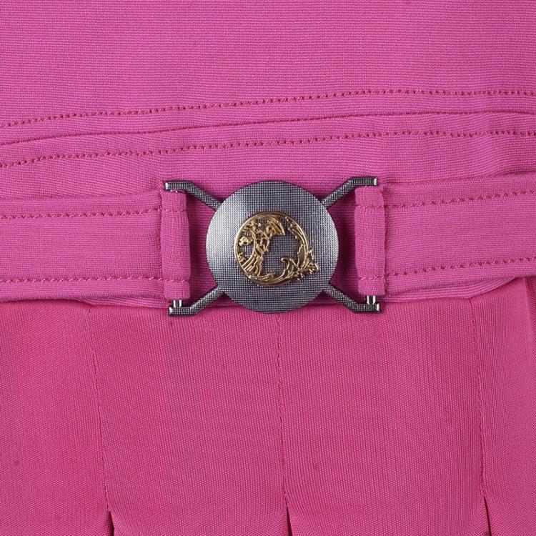 Pre Owned Versace Fuschia Flare Dress M