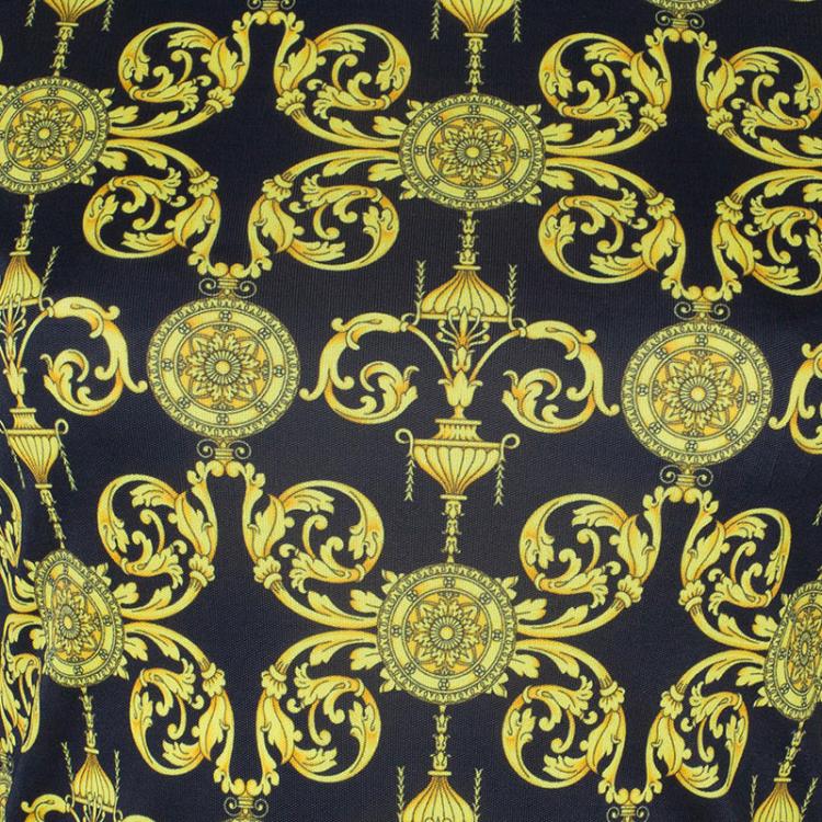 Pre Owned Versace Baroque-Print Top M
