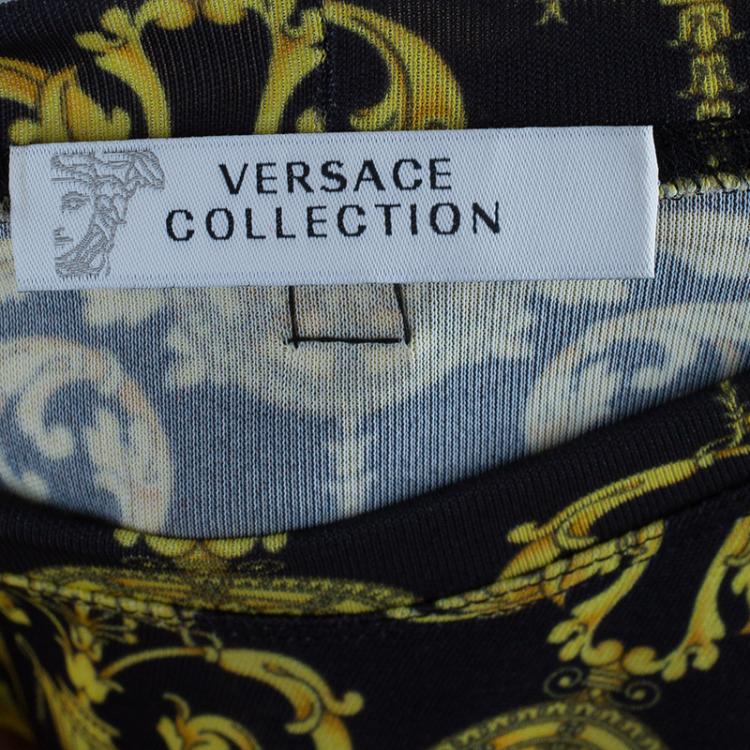 Pre Owned Versace Baroque-Print Top M