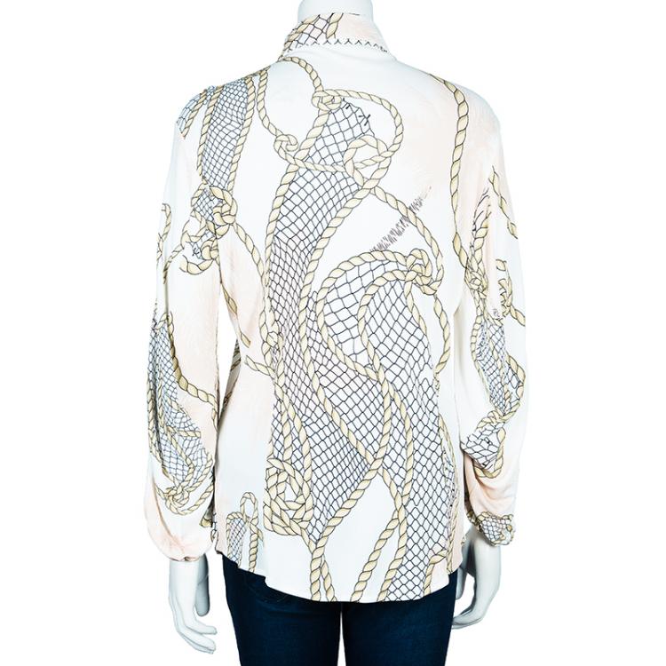 مملوكة مسبقًا Versace Collection Multicolor Top L