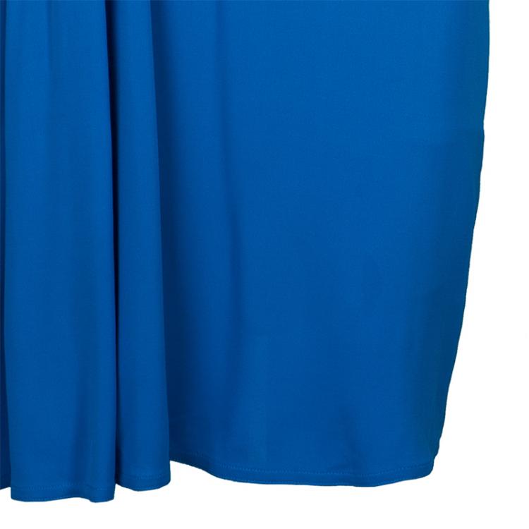 Pre Owned Versace Collection Turquoise Blue Dress M