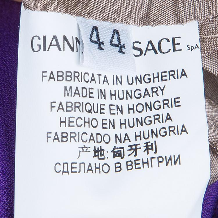Pre Owned Versace Purple Tailored Blazer M