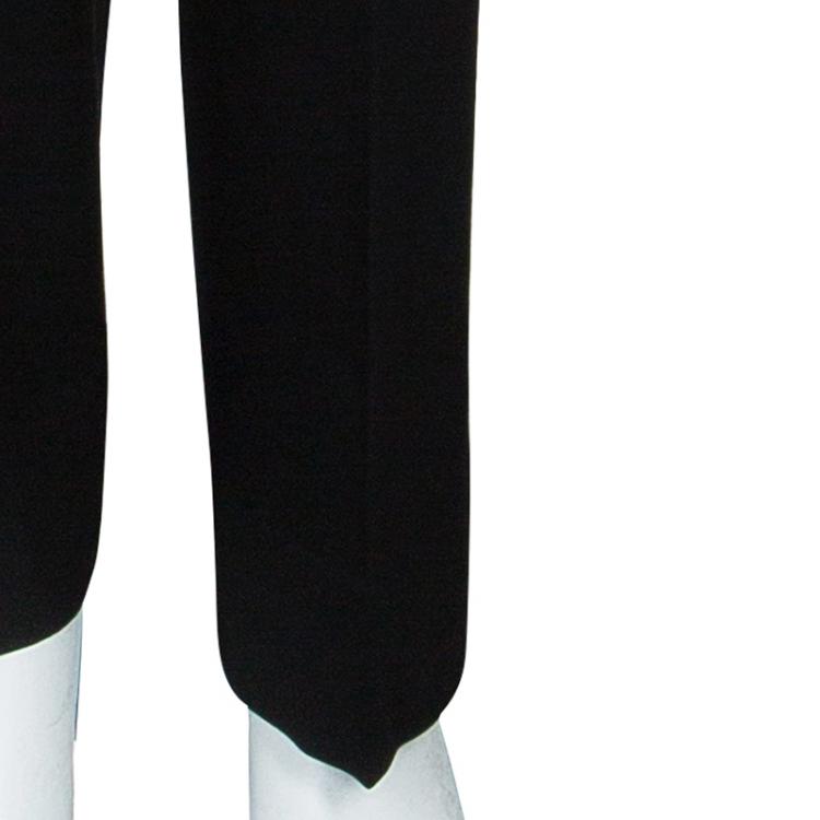 Pre Owned Versace Black Wool Trousers M