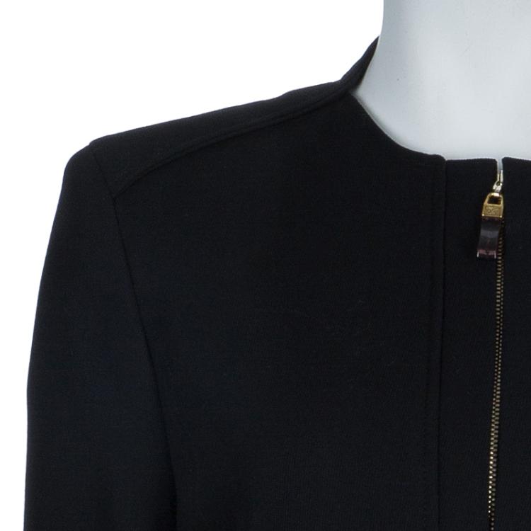 Pre Owned Versace Black Skirt Suit L