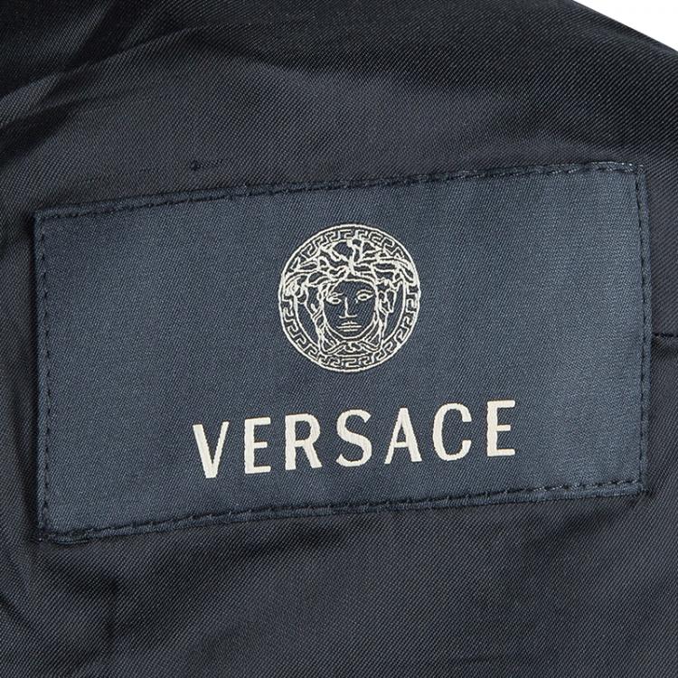 Pre Owned Versace Black Skirt Suit L