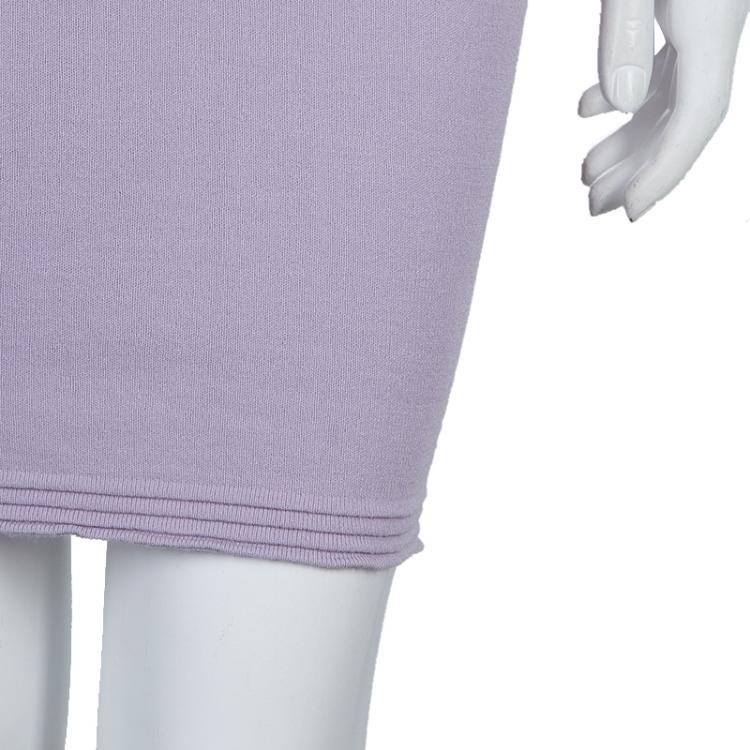 Pre Owned Versace Purple Embellished Dress S