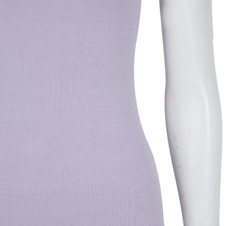Pre Owned Versace Purple Embellished Dress S