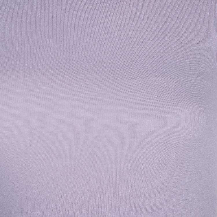 Pre Owned Versace Purple Embellished Dress S