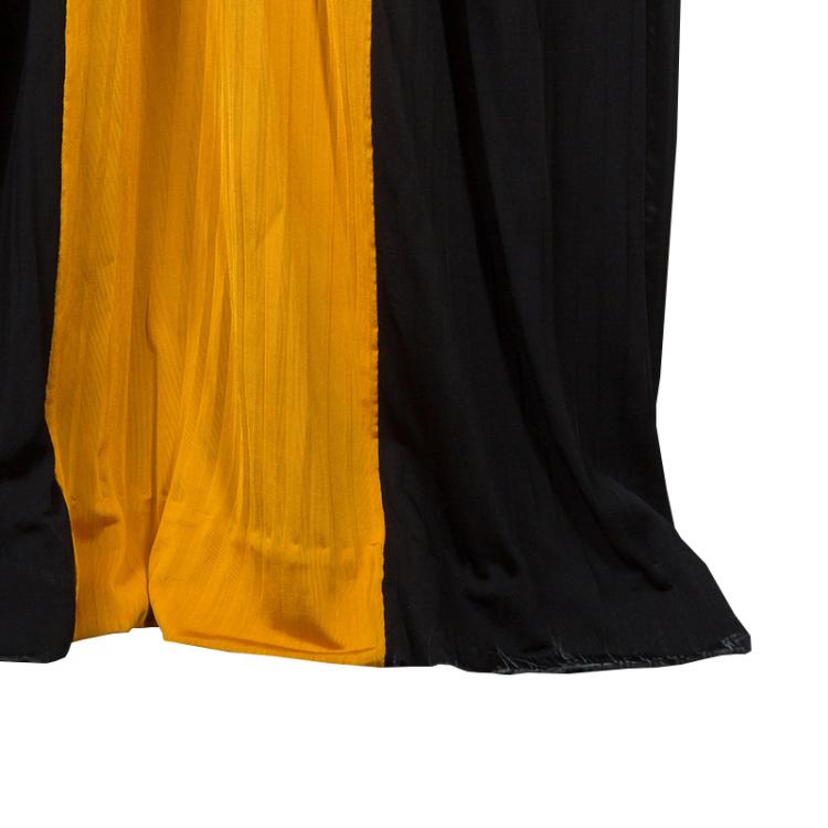 Pre Owned Versace Collection Colorblock Halterneck Belted Maxi Dress M