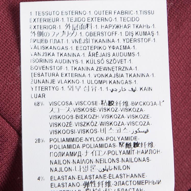 Pre Owned Versus By Versace Red Lion Logo Detailed Sleeveless Dress M