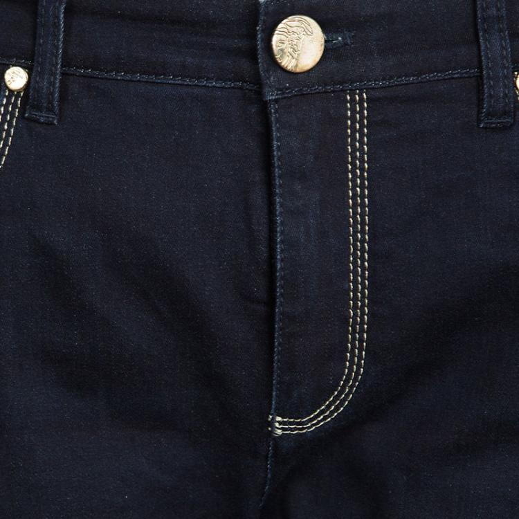 Pre Owned Versace Collection Indigo Denim Straight Fit Jeans M