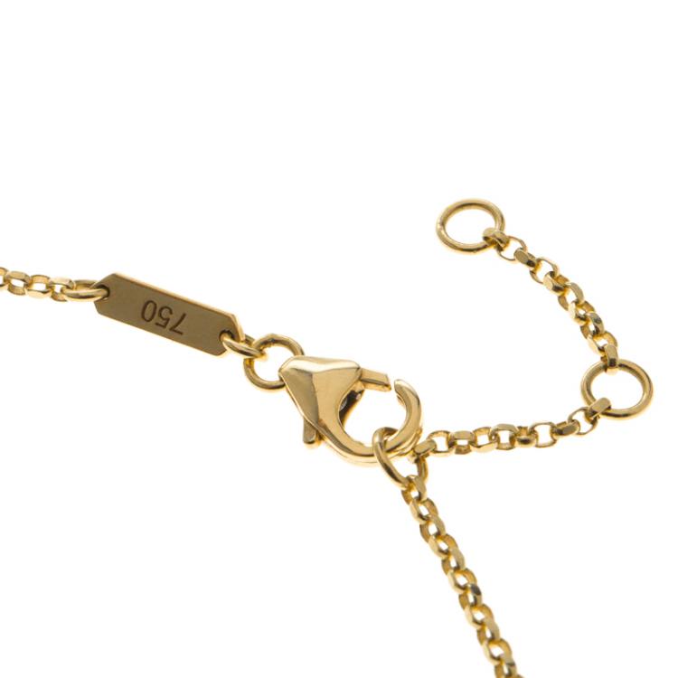 Pre Owned Versace Silver & 18k Gold Medusa Necklace
