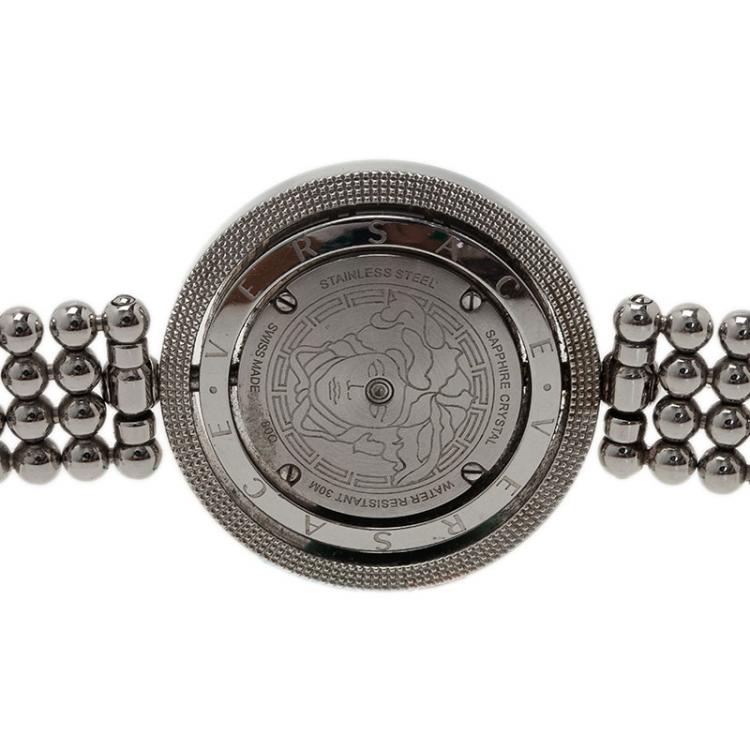 Pre Owned Versace Mother of Pearl Stainless Steel Eon Women's Wristwatch 39MM