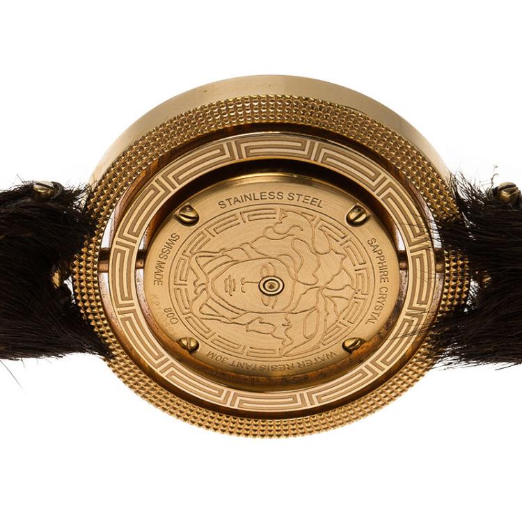 Pre Owned Versace Mother of Pearl Stainless Steel Eon Women's Wristwatch 39MM