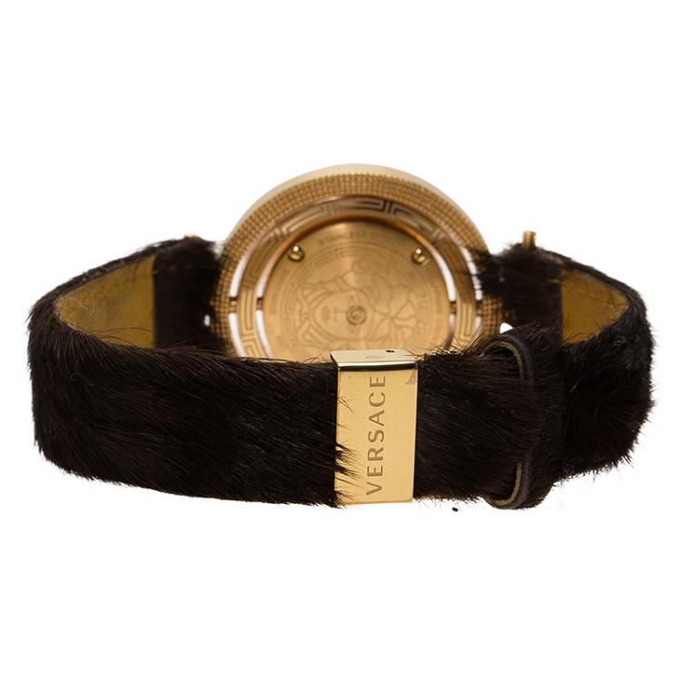 Pre Owned Versace Mother of Pearl Stainless Steel Eon Women's Wristwatch 39MM