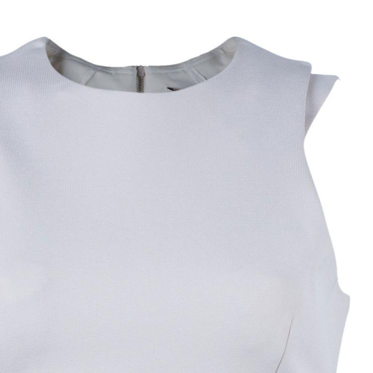 مملوكة مسبقًا Victoria Beckham Beige Shift Dress M