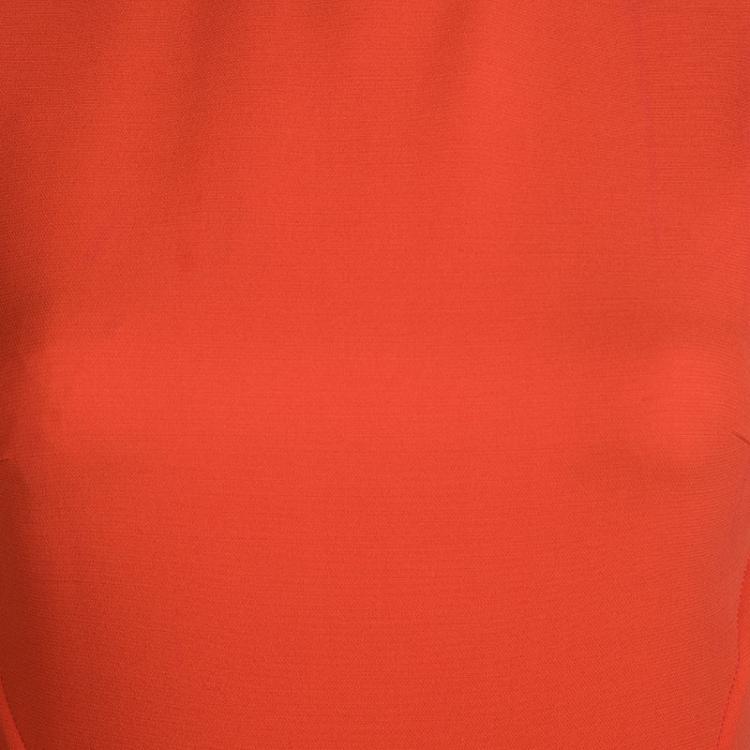 Pre Owned Victoria Beckham Red Sleeveless Paneled Dress S