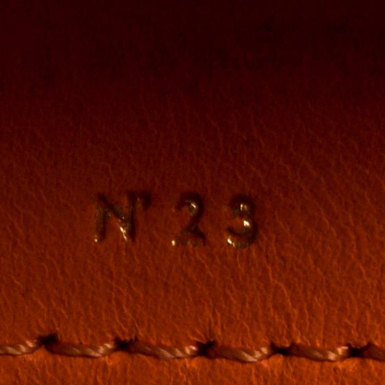 Pre Owned Victoria Beckham Orange Leather Clutch